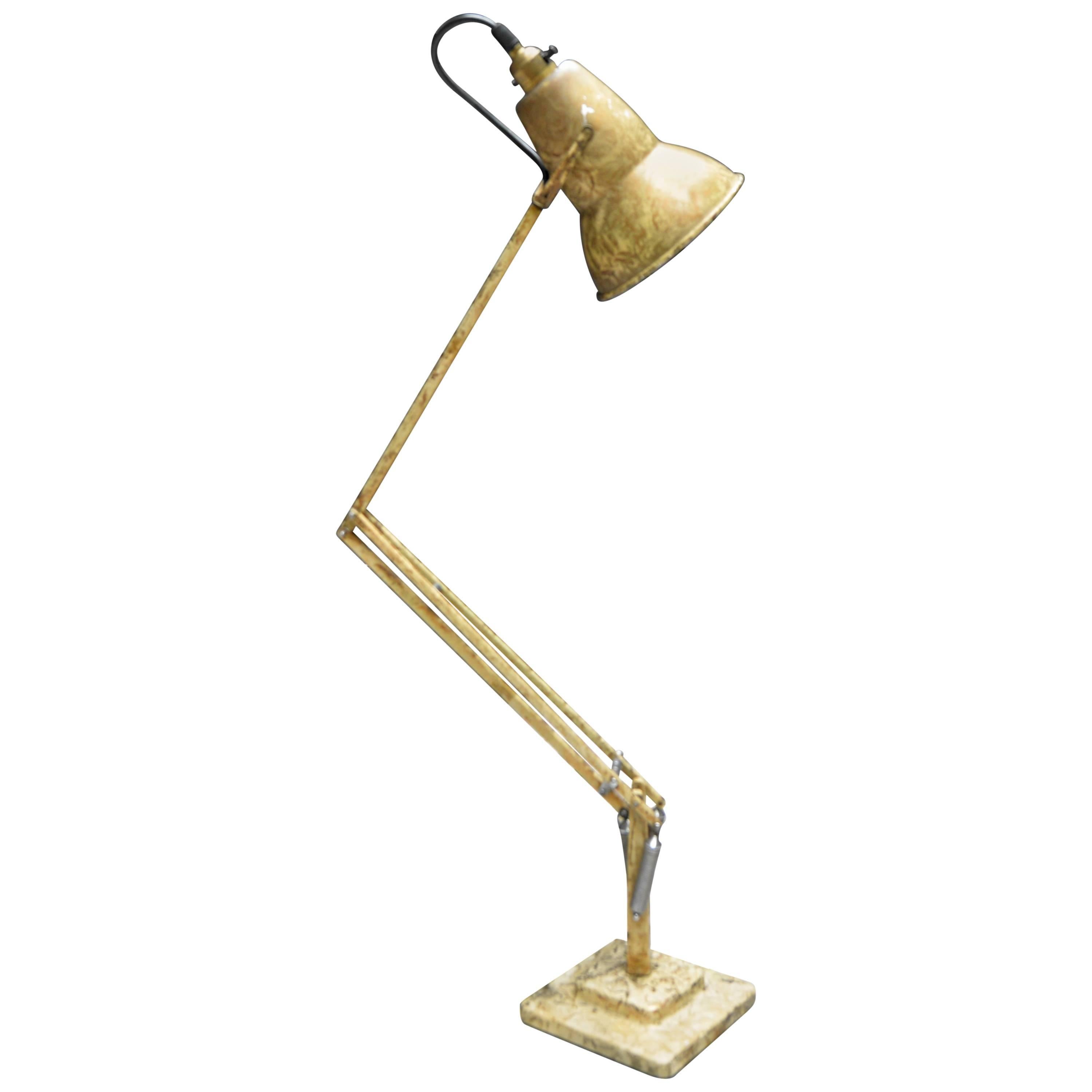 1227 Gold Anglepoise Herbert Terry Desk Lamp For Sale