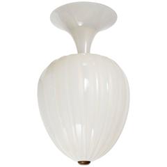 1940s Seguso Murano Large Teardrop Light Fixture 9