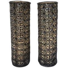 Impressive Pair of Antonio Pineda Silver Candlesticks 2