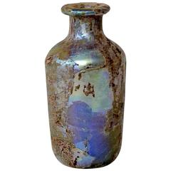 Roman Iridescent Glass Flask, 1st-3rd Century AD