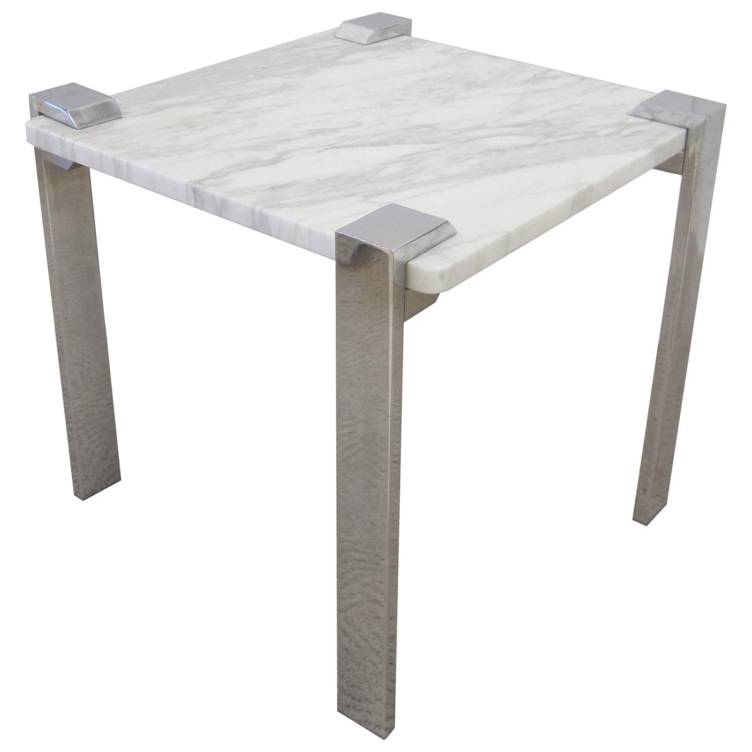 Italian Modern White Marble And Chrome Side Or End Table Italy - Italian Modern White Marble And Chrome Side Or End Table Italy S Atstdibs italian modern white marble and chrome side or end table italy - italian modern white marble and chrome side or end table italy s atstdibs