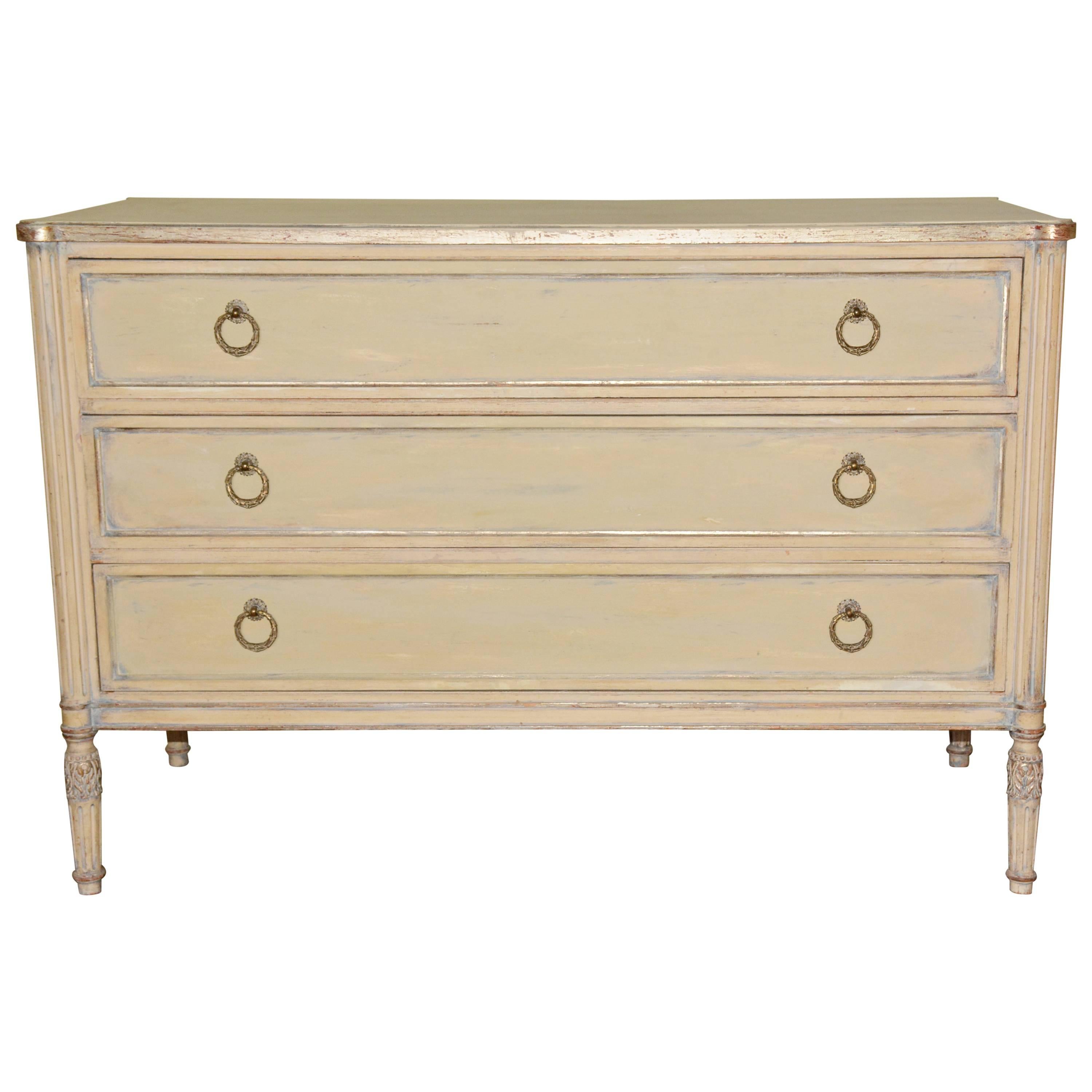 Painted Louis XVI-Style Chest