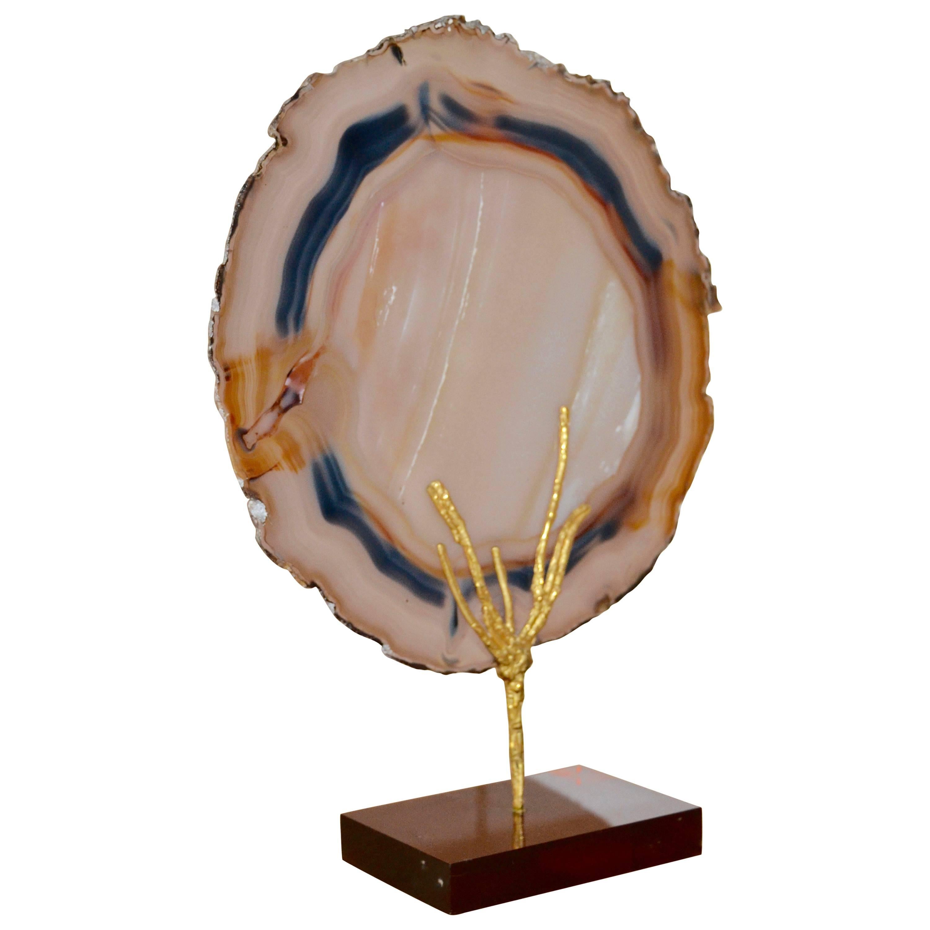 1970s Agate Slice For Sale