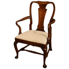 Superb Early George II Walnut Armchair