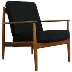 Used 1960s Grete Jalk for France & Son Teak Lounge Chair with Abraham Moon Upholstery