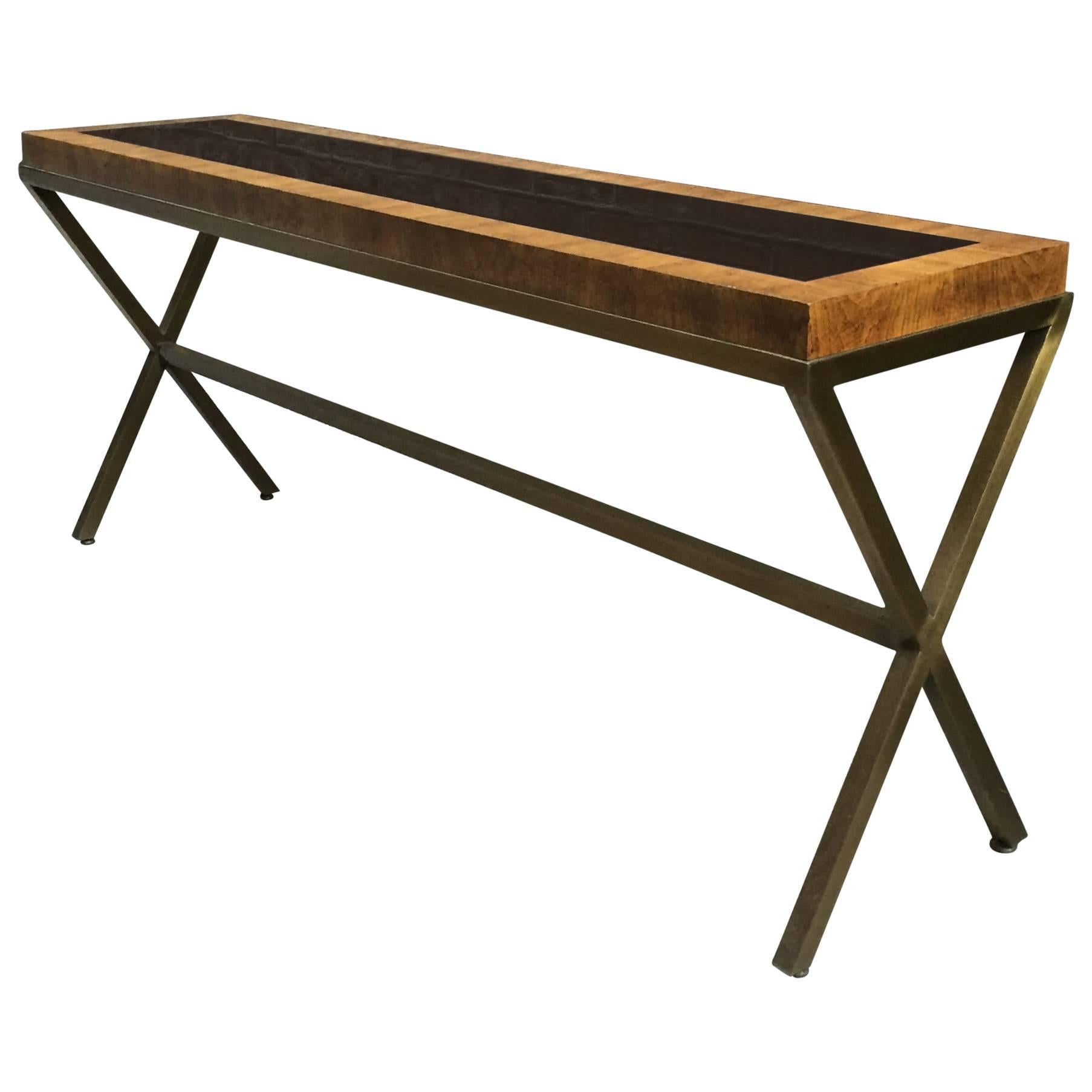 1970s X-Base Console Table