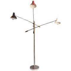 Mid-Century Brass Italian Trienalle Floor Lamp