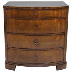 Small Antique Biedermeier Chest of Drawers in Mahogany, Denmark, circa 1830