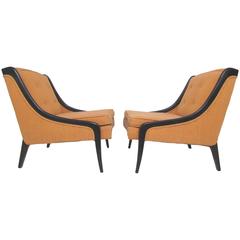 Pair of Mid-Century Lounge Chairs in Manner of Harvey Probber, circa 1960s
