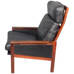 Illum Wikkelsø Rosewood Lounge Chair