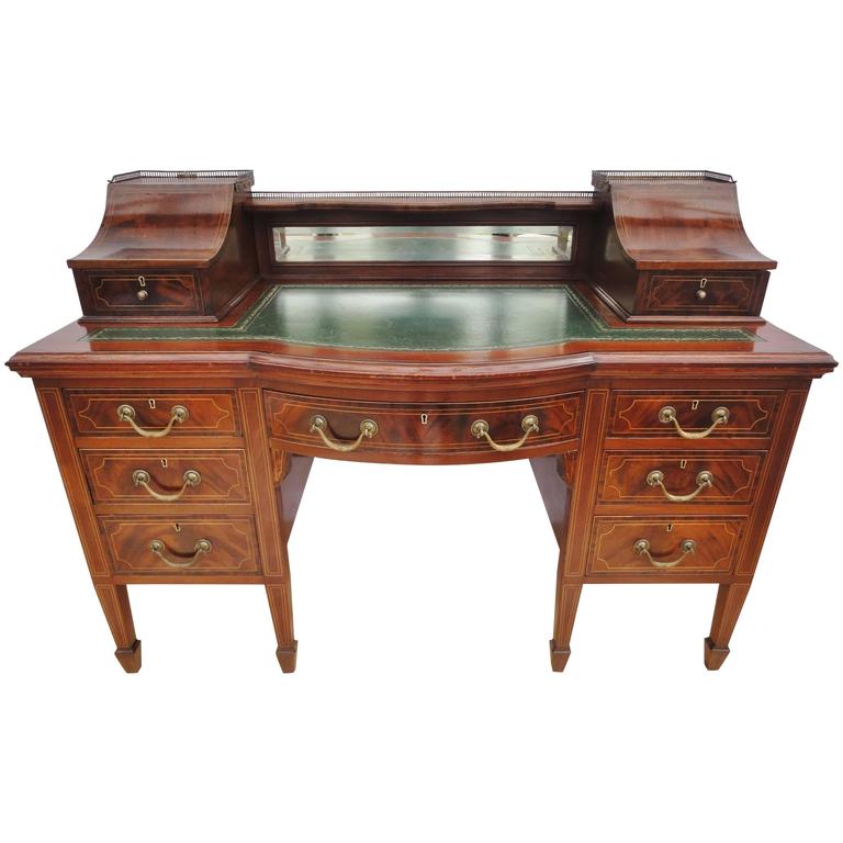 Impressive Mahogany Office Desk best executive computer desk for home executive mahogany computer desks for home design ideas and decor Antique Edwardian Flamed Mahogany And Inlaid Office Desk With Nine Drawers 1 Impressive Mahogany Office Desk beautiful mahogany office desk leather top mahogany executive desk fine antique reproducti Antique Edwardian Flamed Mahogany And Inlaid Office Desk With Nine Drawers 1