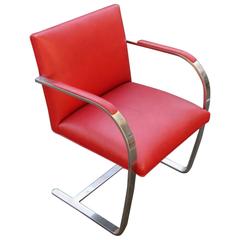 Antique Knoll Brno Chair Red Leather
