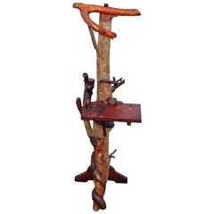 Antique Folky Rustic Valet/Stand