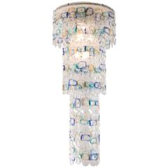 Extra Large Venini Chandelier with Murano Glass 1