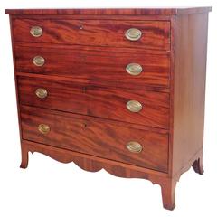 American Hepplewhite Four-Drawer Chest