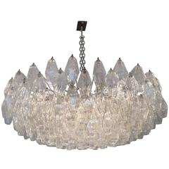 Venini Chandelier "Poliedri, " Italy, circa 1960