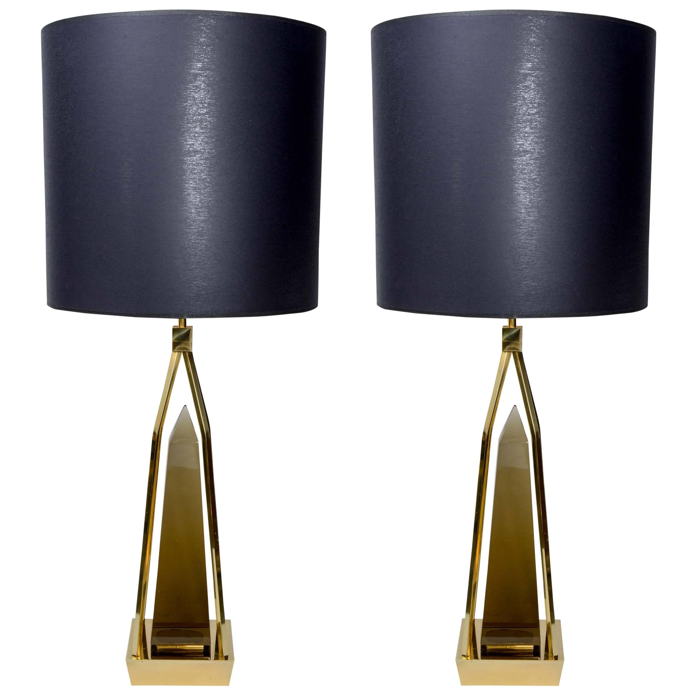 Pair of lamps attributed to Venini