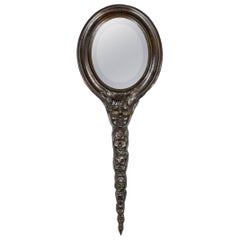 Raro specchio da parete in bronzo di Enzo Missoni