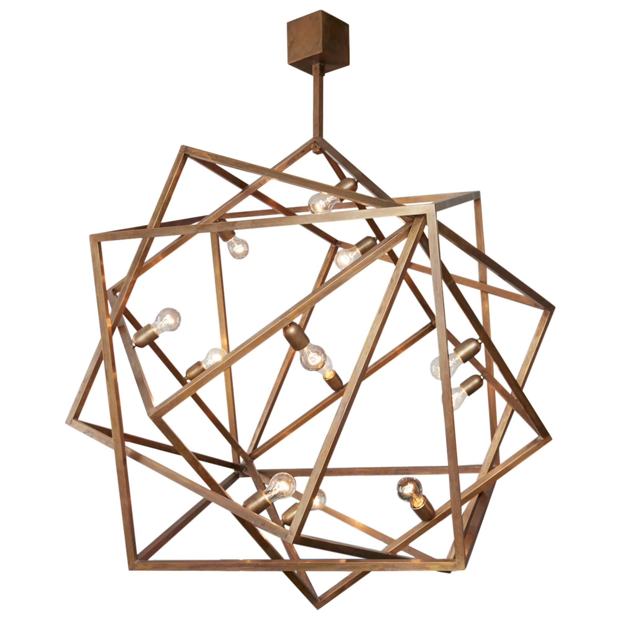 Amazing "Cube" Chandelier, Unique Piece For Sale