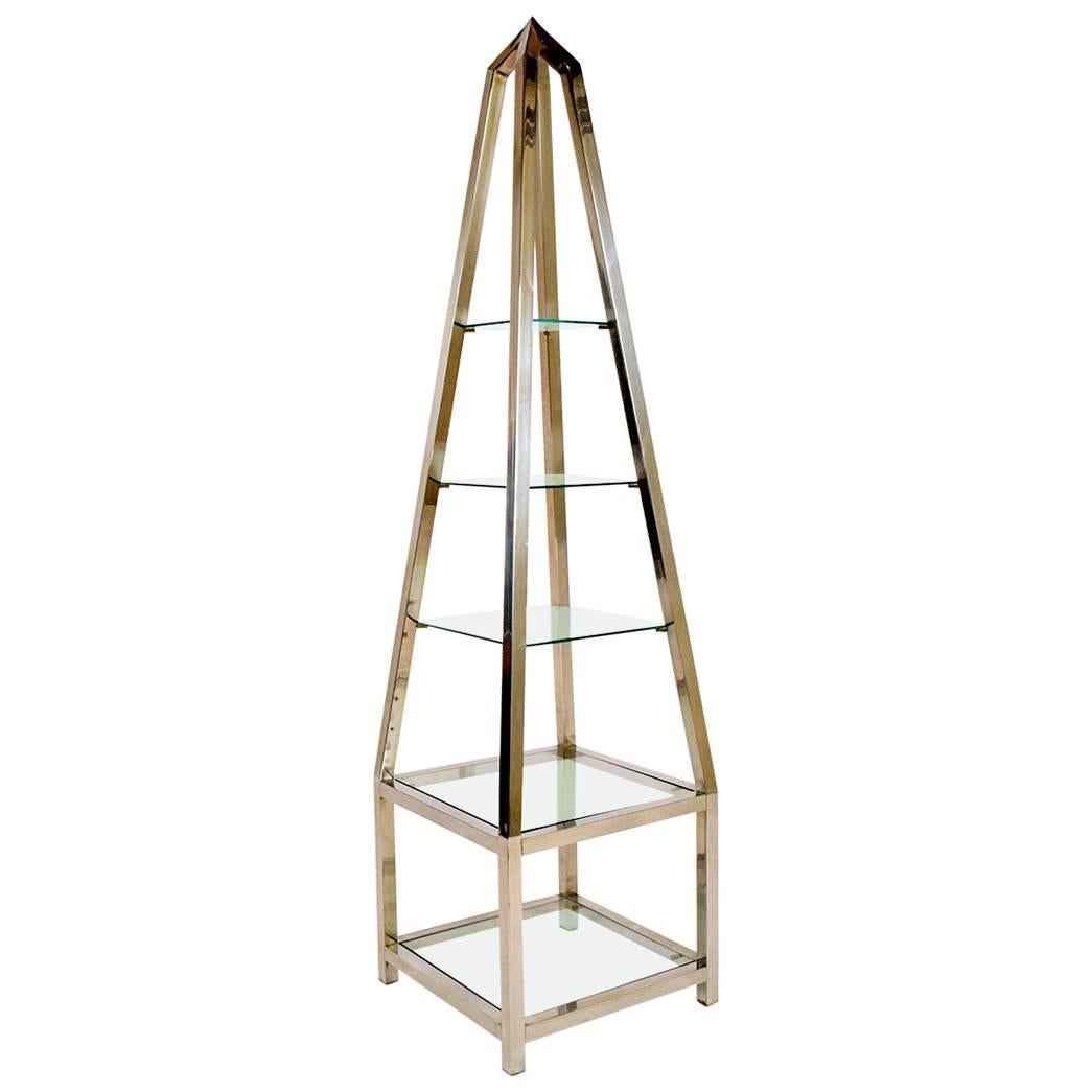 Mid-Century Obelisk Etagere