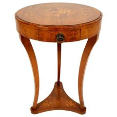 French Marquetry Side Table 12