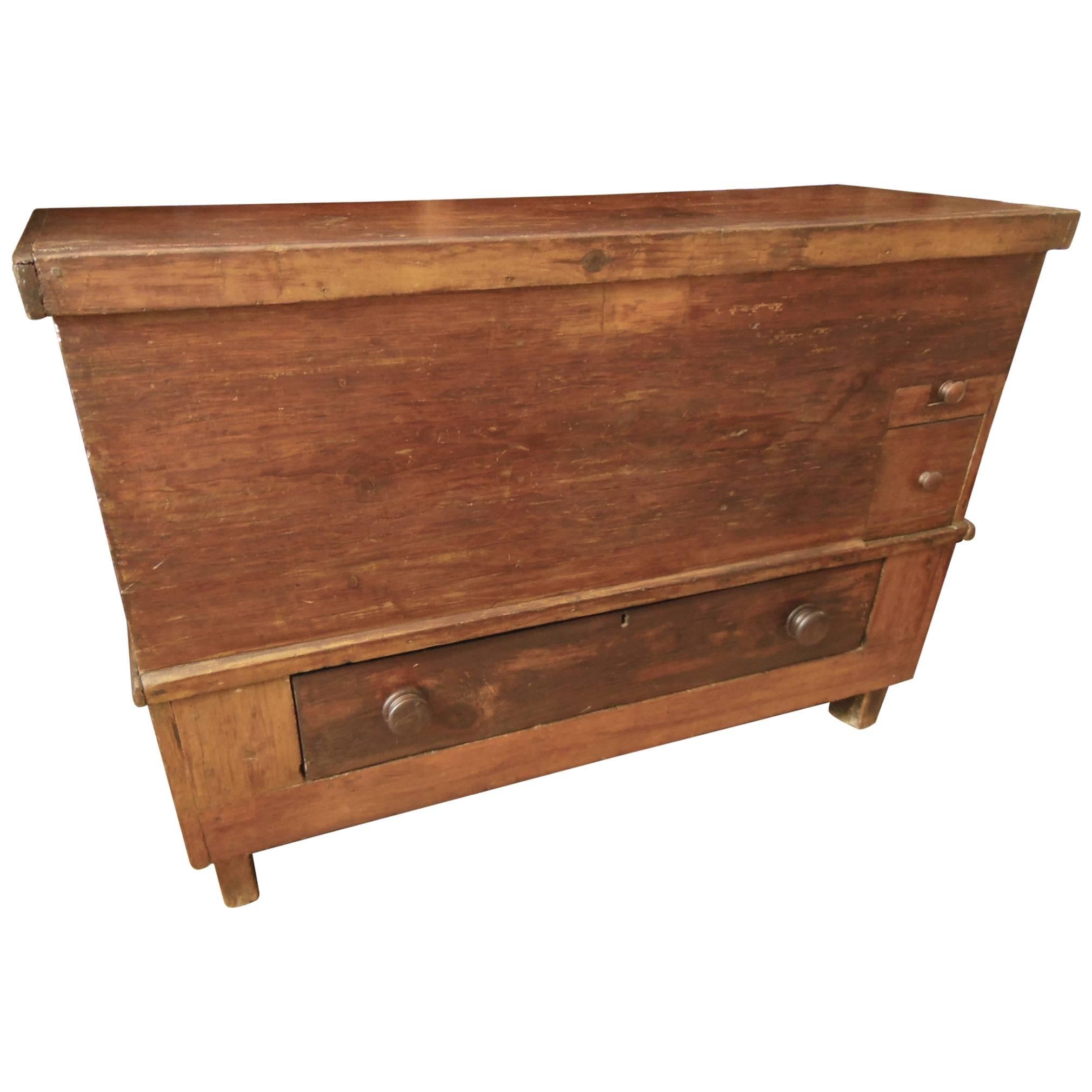 Great Primitive Blanket Chest For Sale
