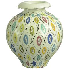 Multicolored Faience Vase by Stig Lindberg for Gustavsberg 4