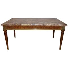 Maison Jansen Louis XVI Style Marble-Top Coffee Table 4