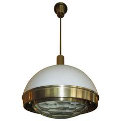 Mid Century Modern Honeycomb Glass Pendant Light