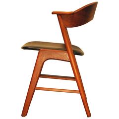 Kai Kristiansen Designed Danish Modern Model 32 Teak Side Chair, circa 1960