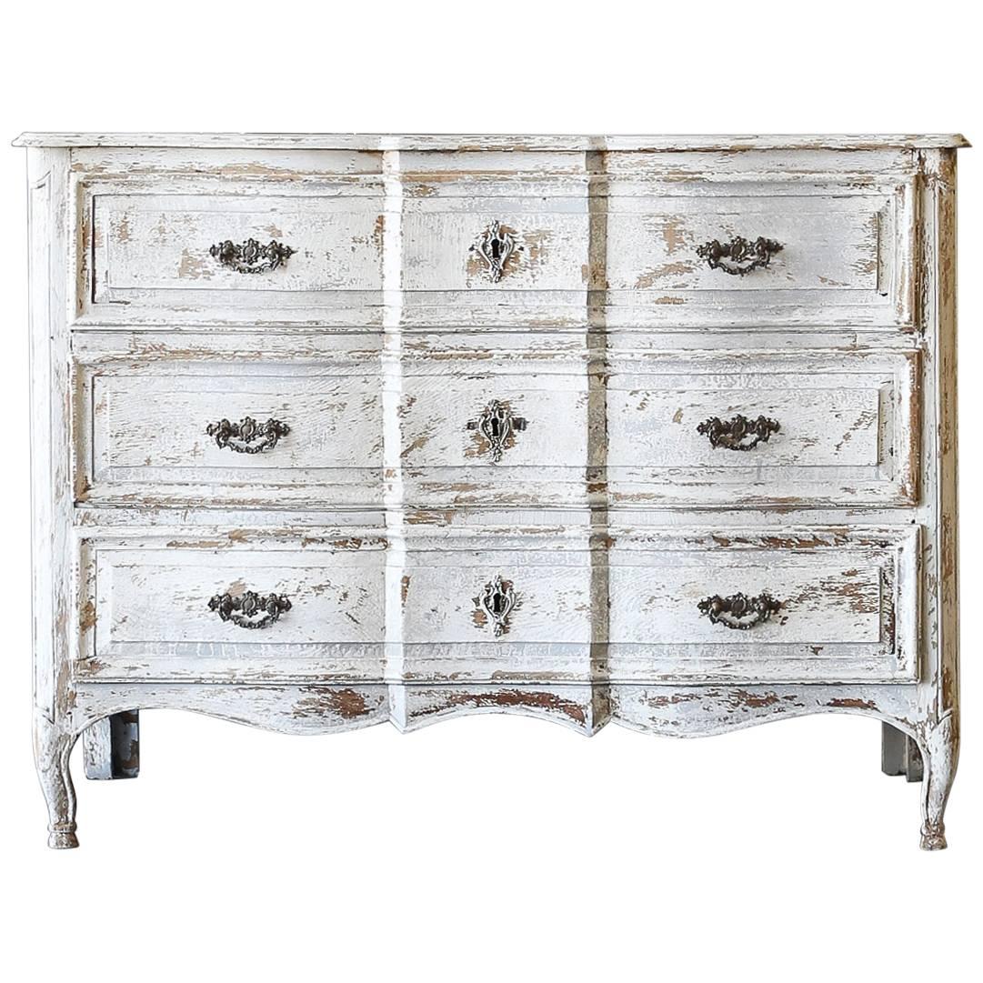 Antique French Louis XV Commode, 1820 For Sale