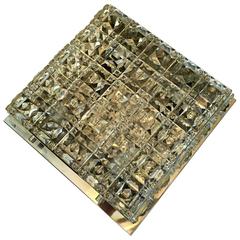 Kinkeldey Austrian Crystal 1960s Flush Ceiling Light 7