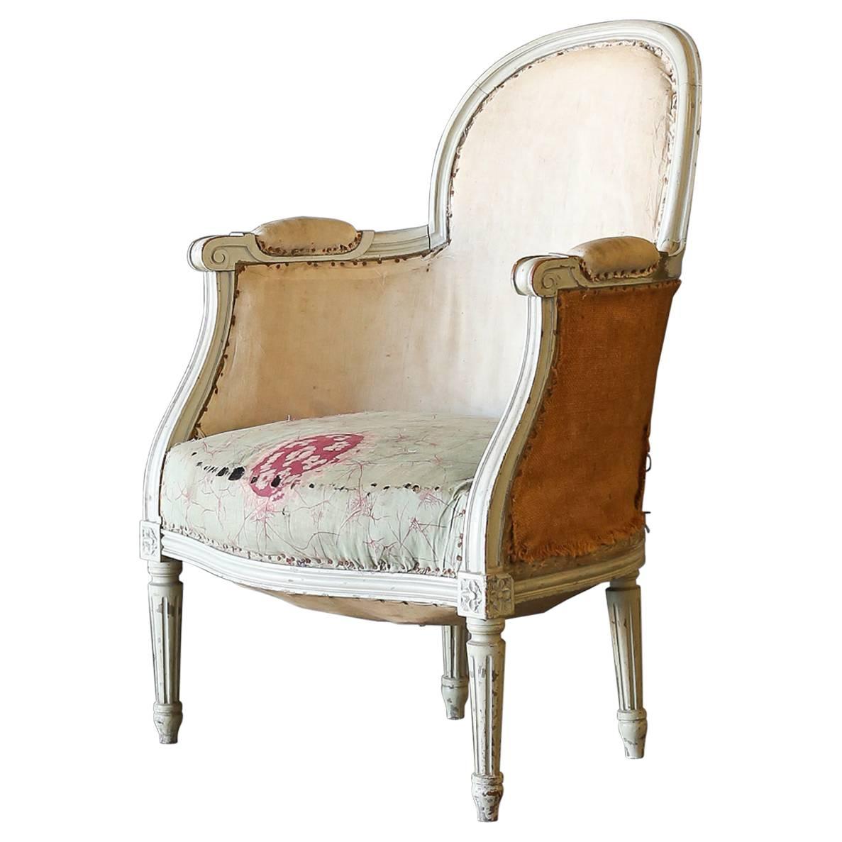 Vintage French Louis XVI Bergere, 1930 For Sale
