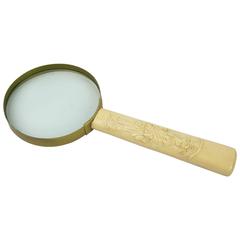 Exquisite Geisha Girl Bakelite Handle Magnifying Glass 4