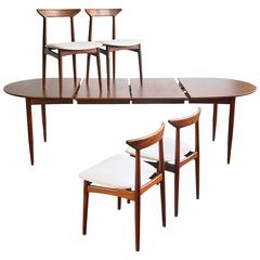Convertible Danish Modern Dining Set