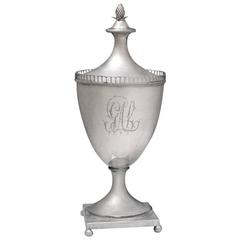 Antique Rare Early American Silver Sugar Urn
