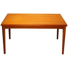 Henning Kjaernulf Designed Danish Modern Teak Extension Table, circa 1960