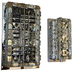 Set of 1960s Austrian Kinkeldey Crystal Wall Lights 4