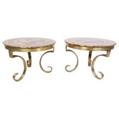Muller of Mexico Endtables in Onyx and Brass
