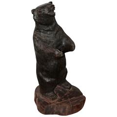 Hand-Carved American Black Bear 12
