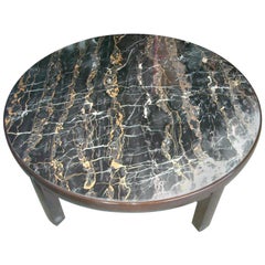 Edward Wormley Marble Coffee Table/Cocktail for Dunbar, Labels