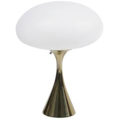 Laurel Lamp Company Mushroom Lamp in Brass by Bill Curry