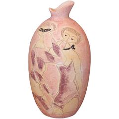 Large Mid-Century Marcello Fantoni Pottery Vase, Italy, circa 1950