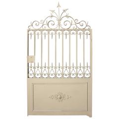 Antique French Wrought Iron Pedestrian Gate 7