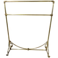 French Brass Clothes Rack