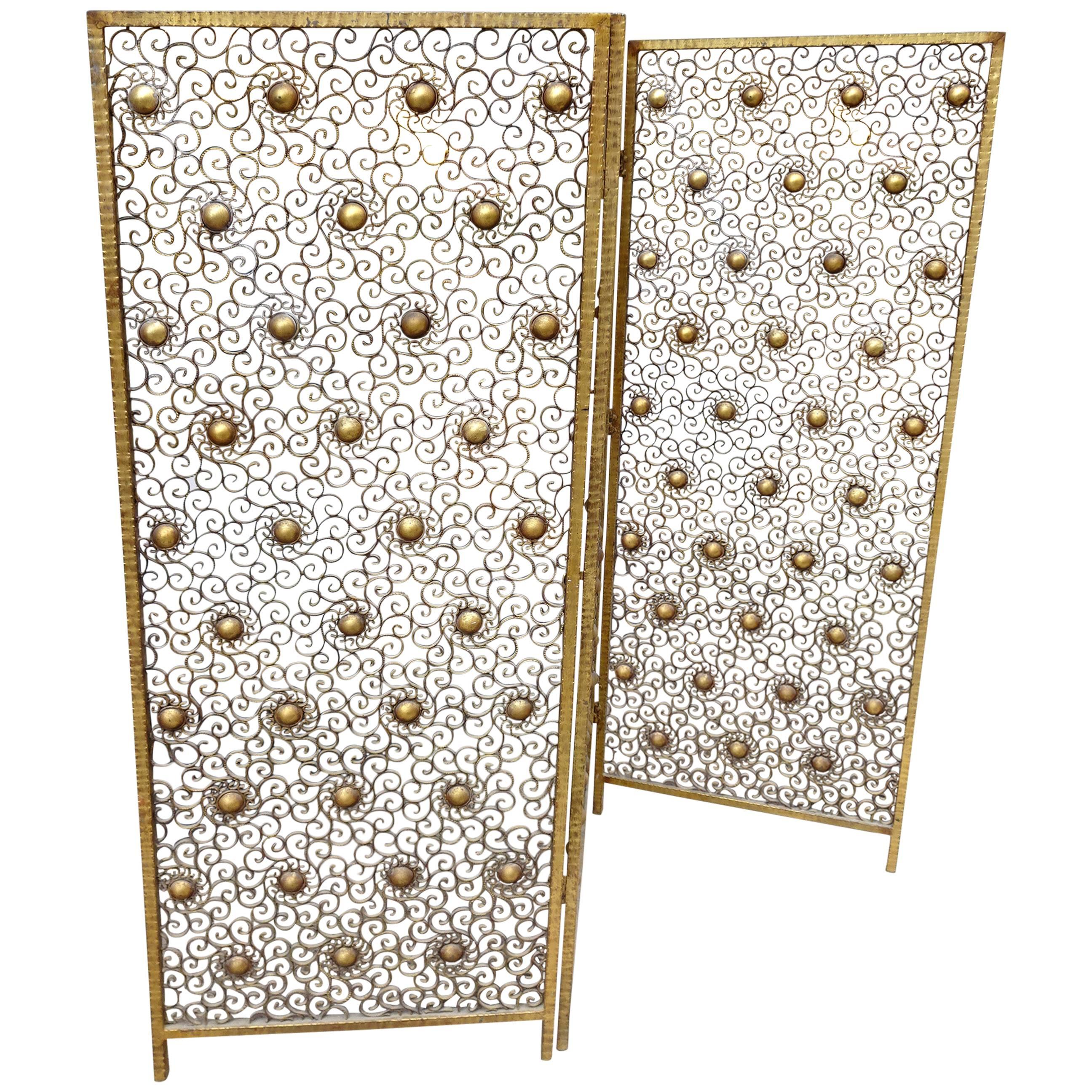 Brass Room Divider