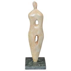 Paolo Ambrosio Woman Sculpture in Bronze, Unique and Signed, Italy