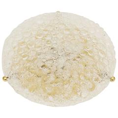 Large Hillebrand Bubble Textured Flush Mount 2