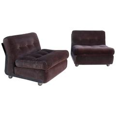 Amanta Italian Set of Lounge Chairs by Mario Bellini 5