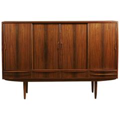 Vintage Mid-Century Modern Rosewood Veneer Danish Sideboard/Credenza